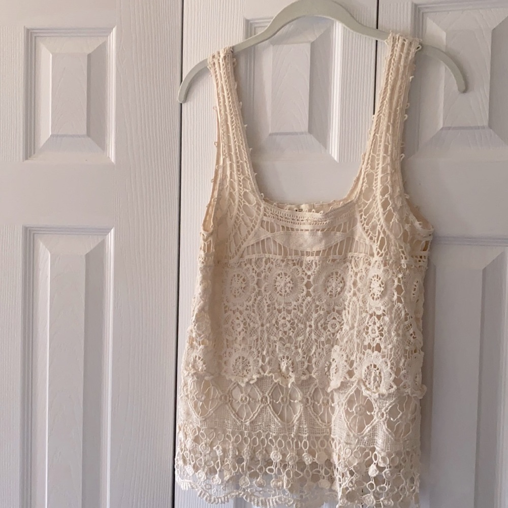 Pins & Needles loose beige tank. Size Medium